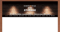 Desktop Screenshot of northstarministorage.com