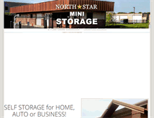 Tablet Screenshot of northstarministorage.com